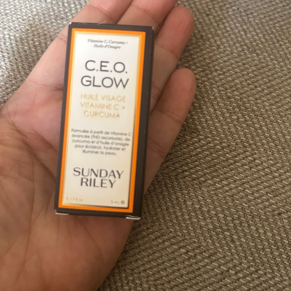 Sunday Riley C.E.O. Glow Face Oil with Orange and Black Packaging